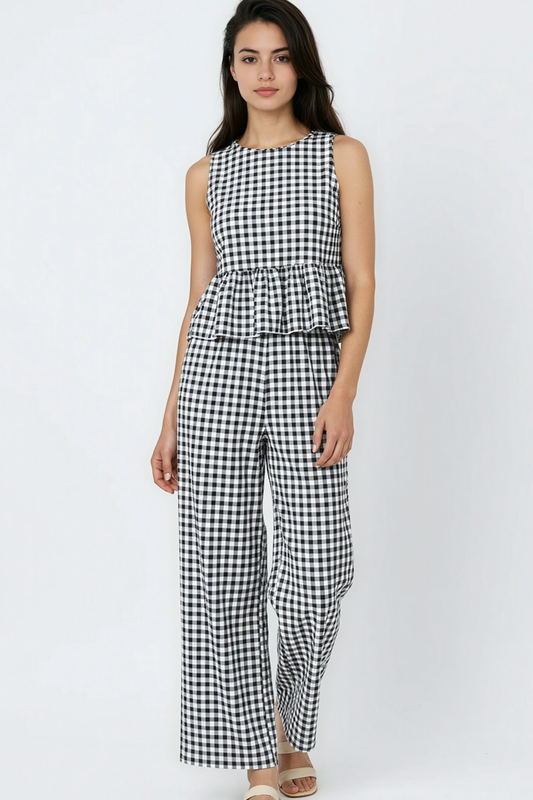 Gingham Pants & Top Set