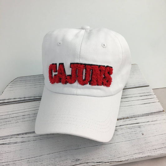 Chenille “CAJUNS” baseball cap 
