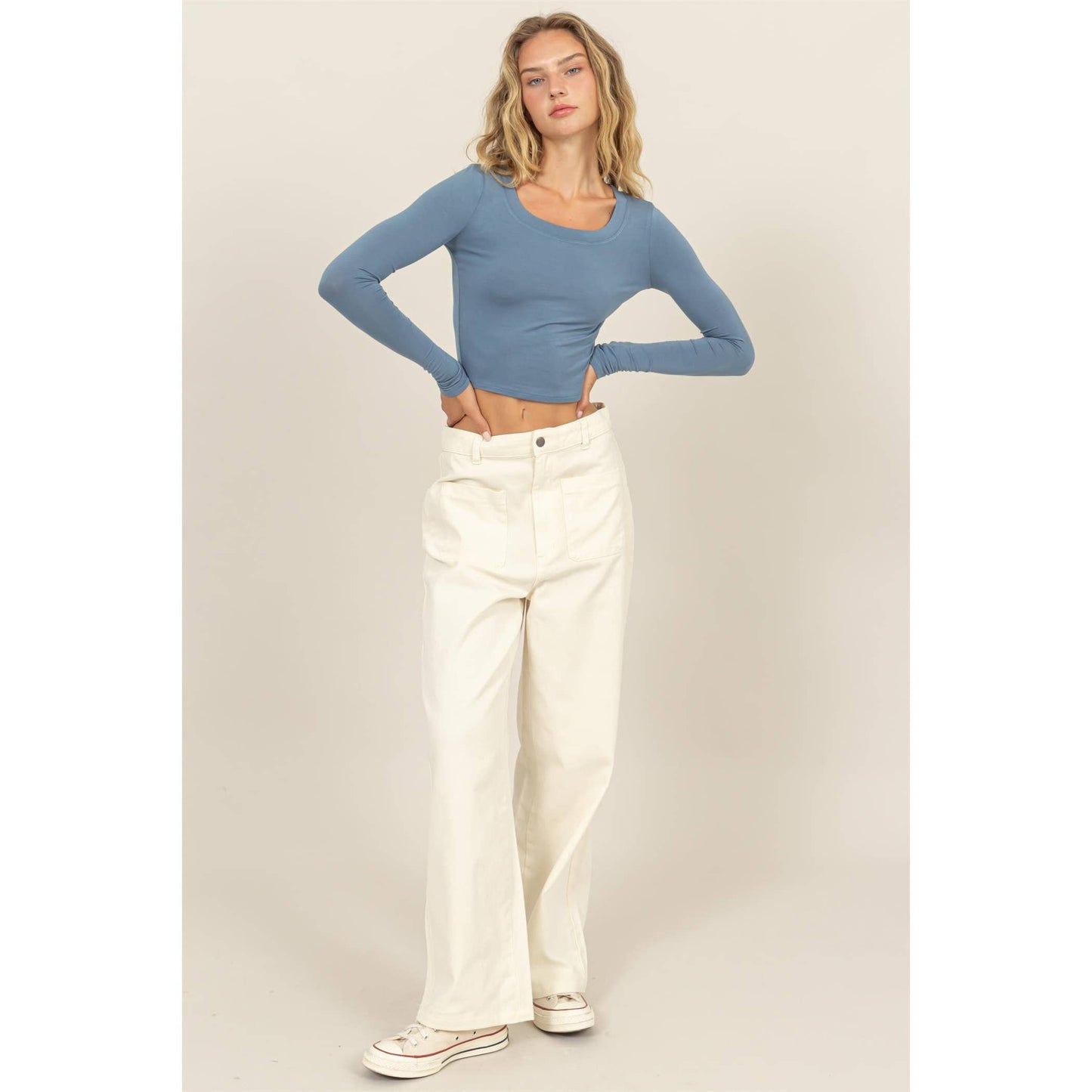 High Waist Wide Leg Pants