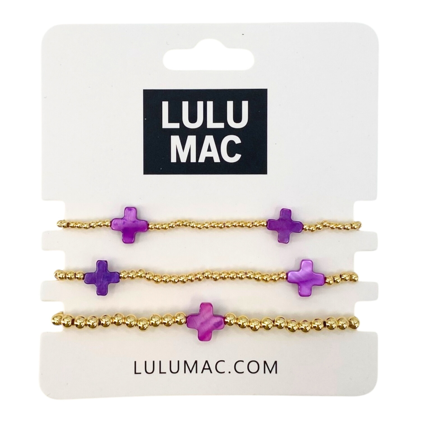 Lulu Mac PURPLE Cross 3 set