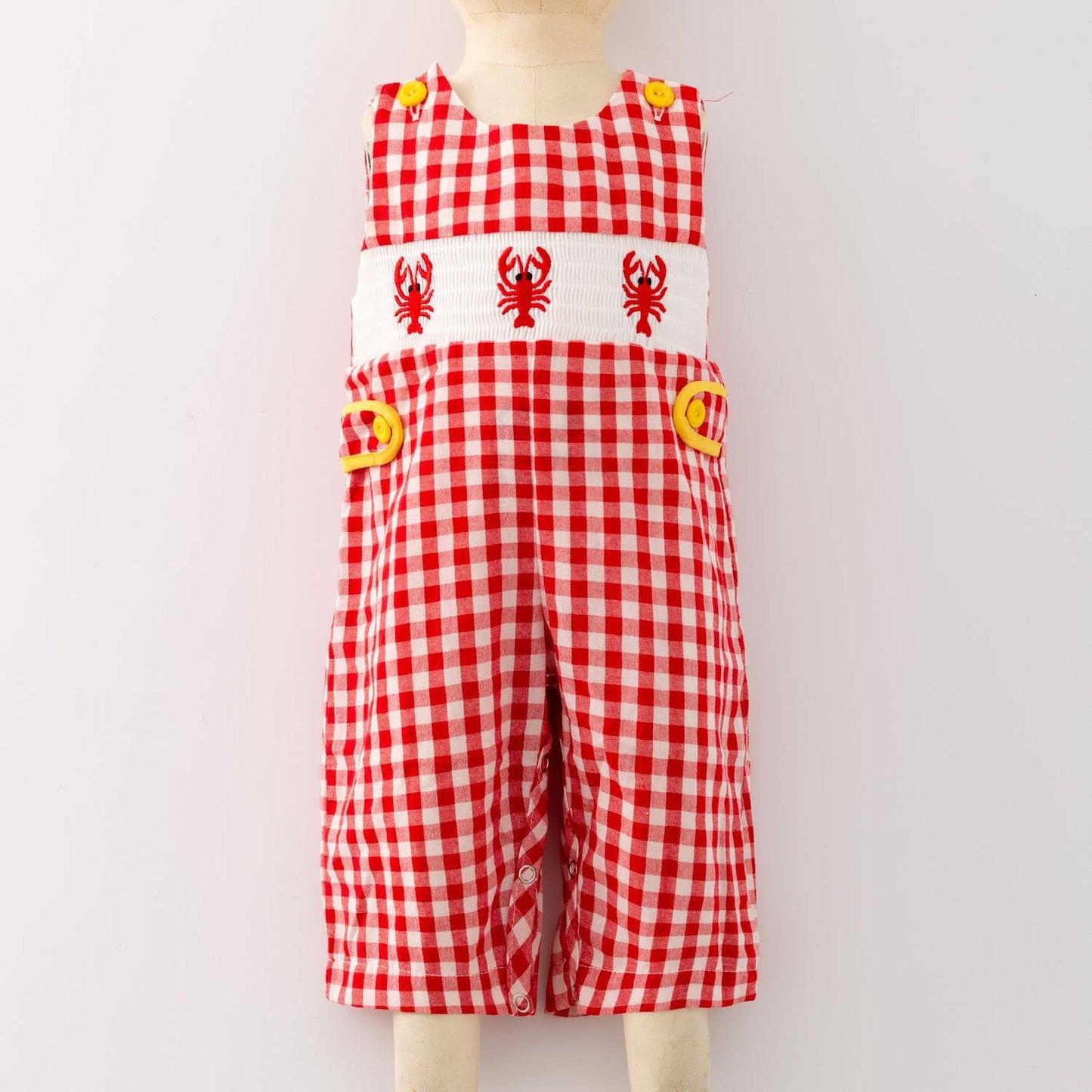 Crawfish Smocked Baby Jon Jon