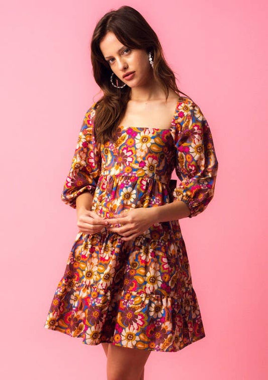 Avalee Multi Floral Mini Dress