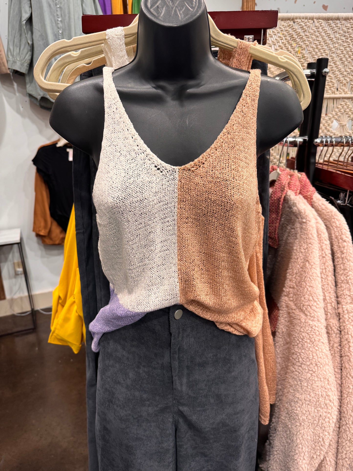 Color Block Tank Top