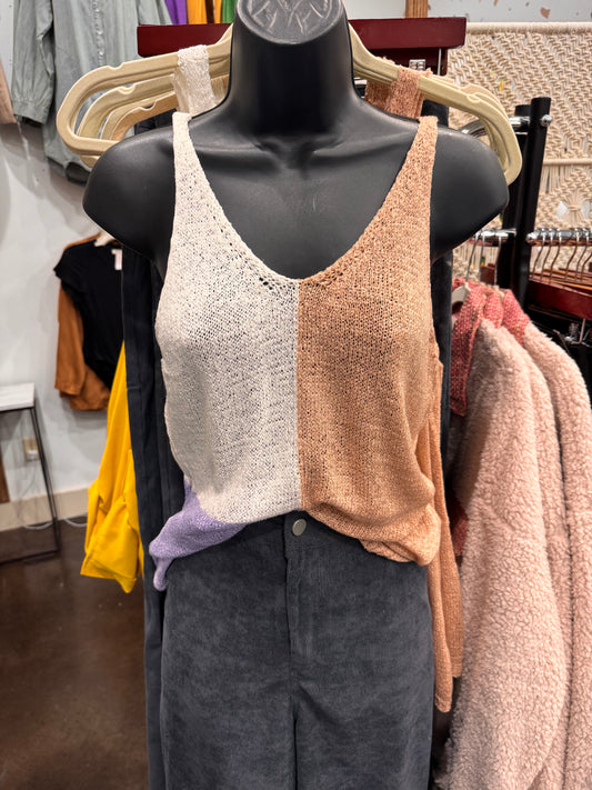 Color Block Tank Top