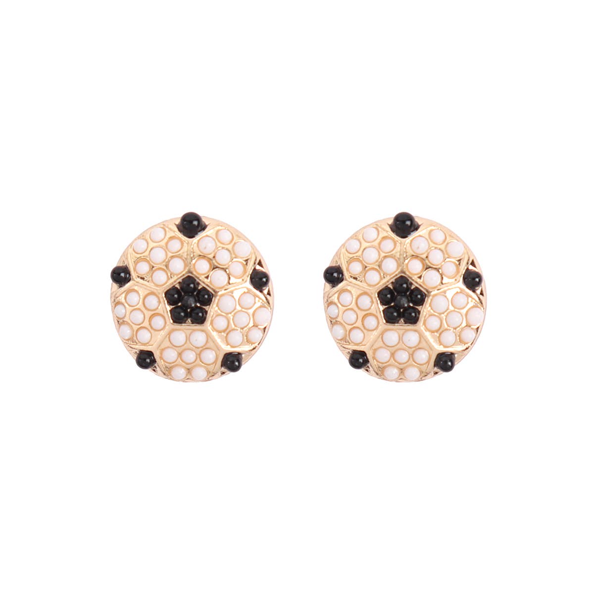 SPORTS SEED BEAD STUD EARRINGS