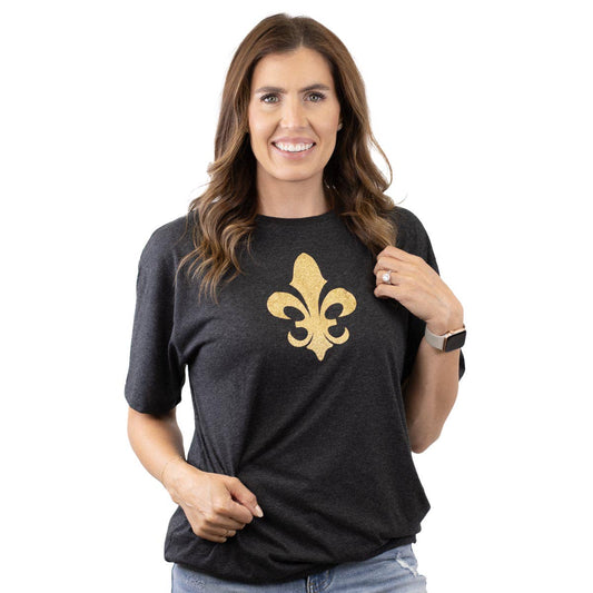 Clovis Fleur de Lis Glitter T- Shirt