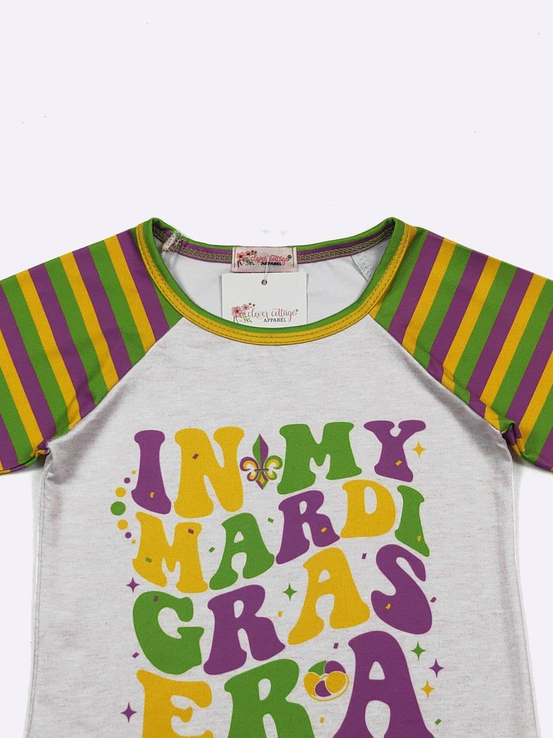 Mardi Gras Era Girls Raglan