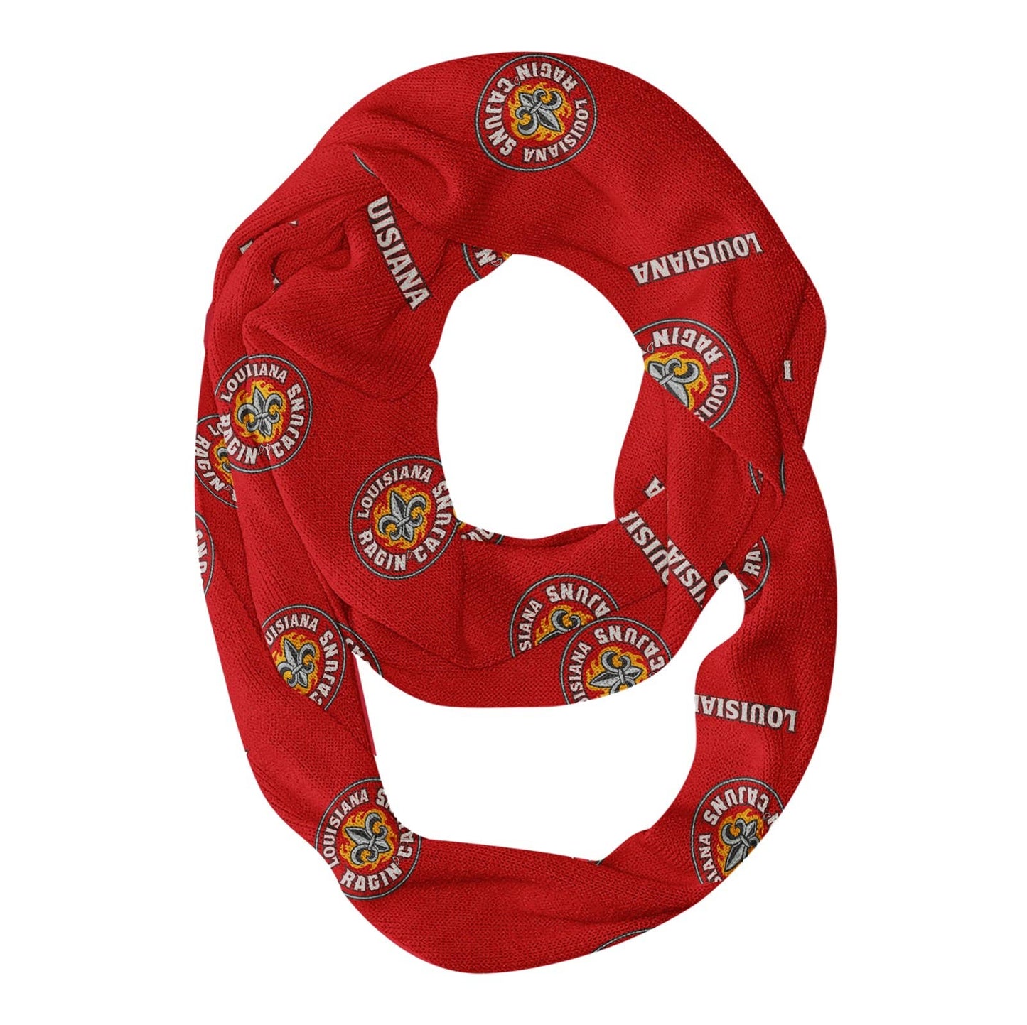 Louisiana Ragin Cajuns Light Weight Soft Infinity Scarf
