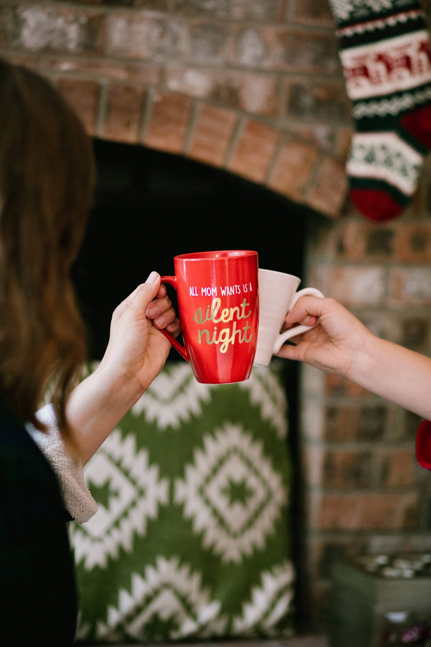 All Mom Wants Is A Silent Night Ceramic Holiday Coffee Mug