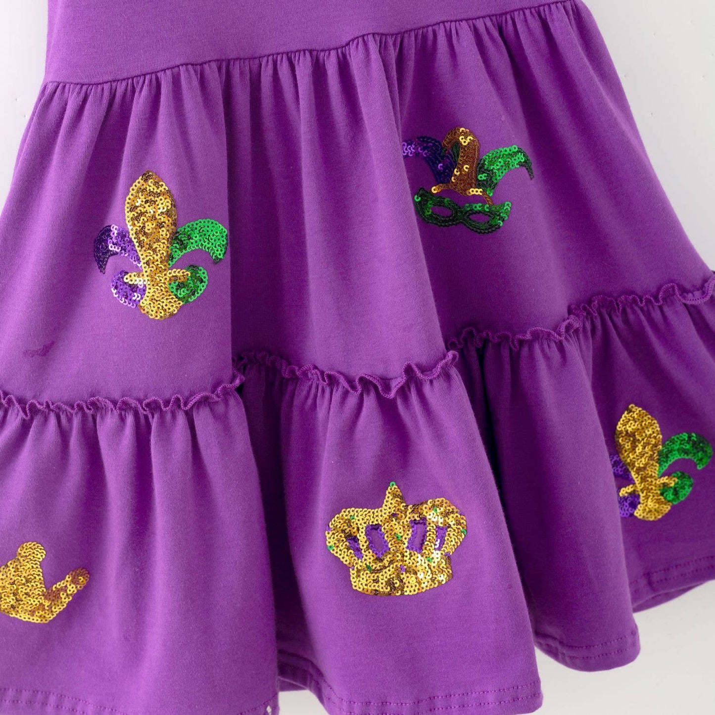 Mardi Gras Sequin Girls Dress