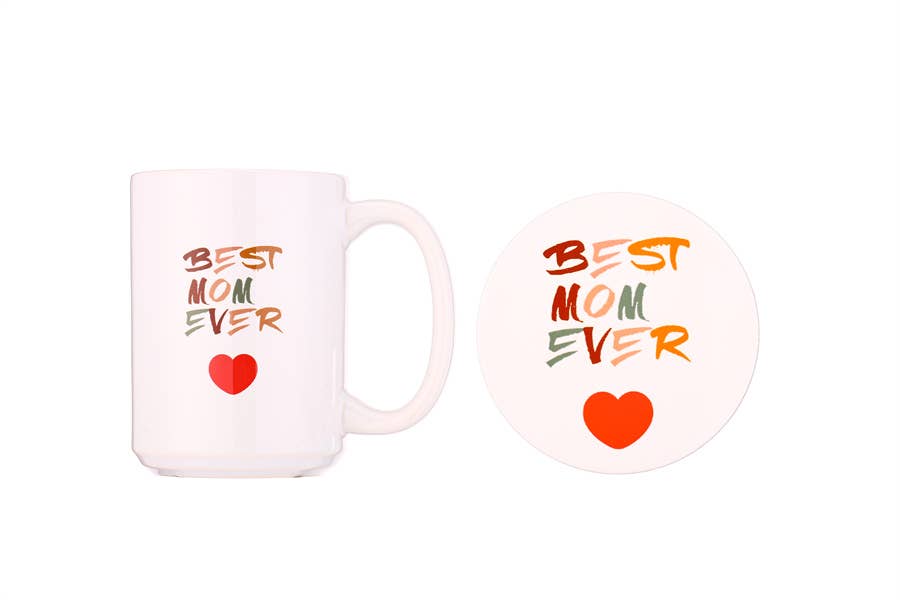 Best Mom Ever Mug and Coaster Gift Set 