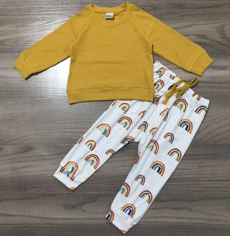 Kids Rainbow Sleepies Pajama Set