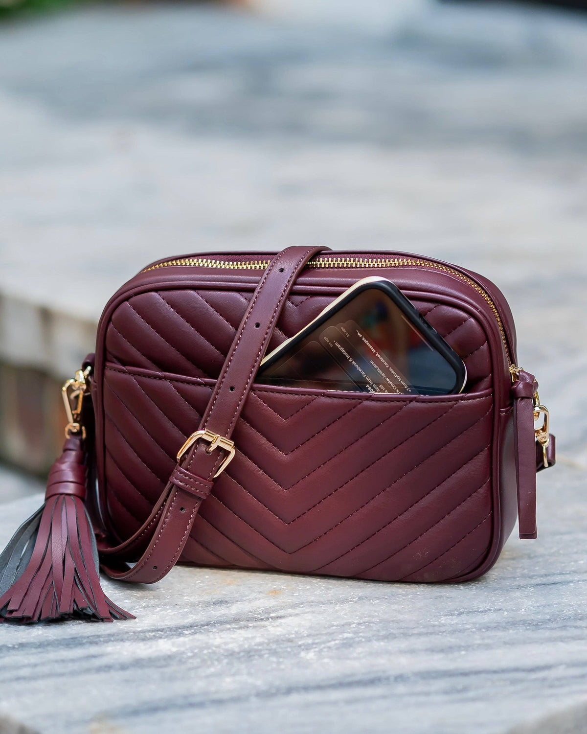 Greer Crossbody Burgundy VQ
