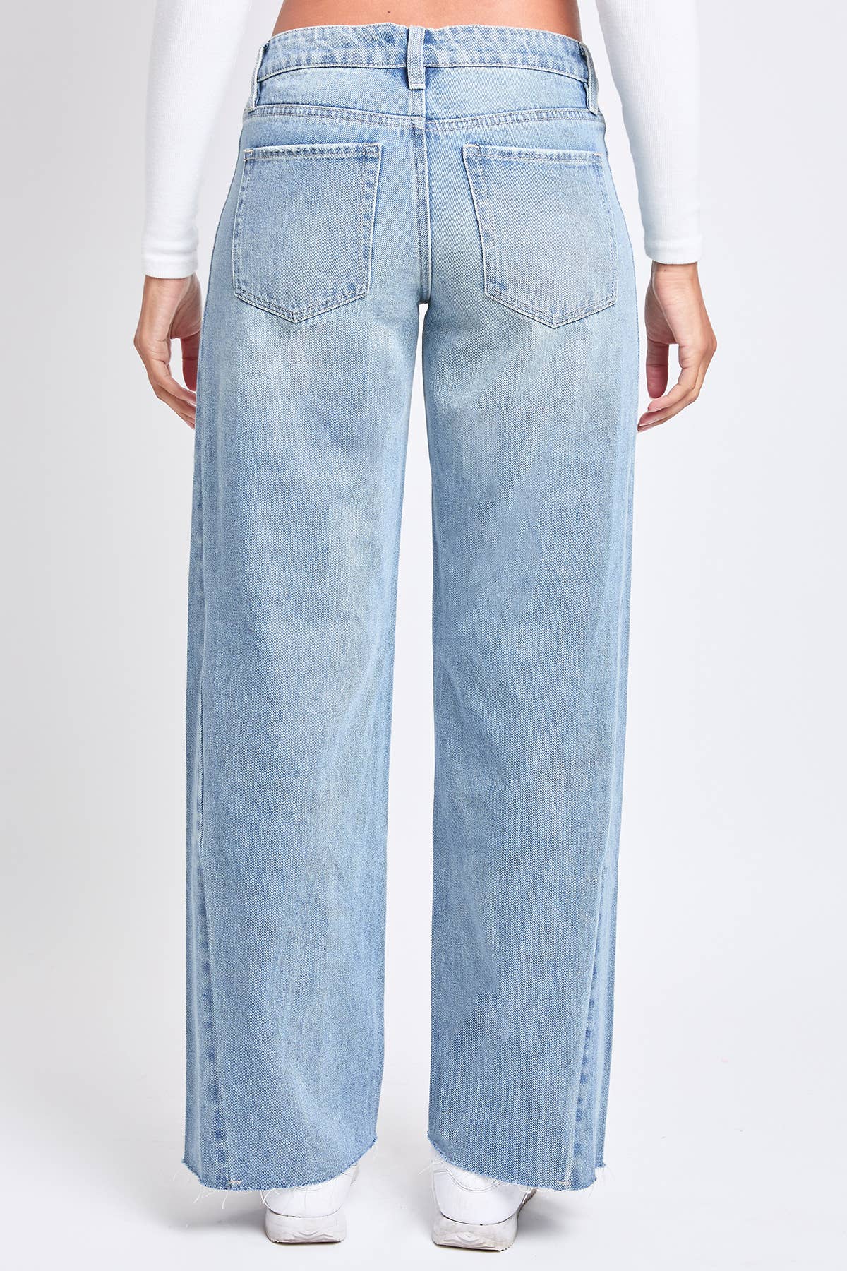 Relaxed Fit Detailed Wide Leg Rigid Jeans