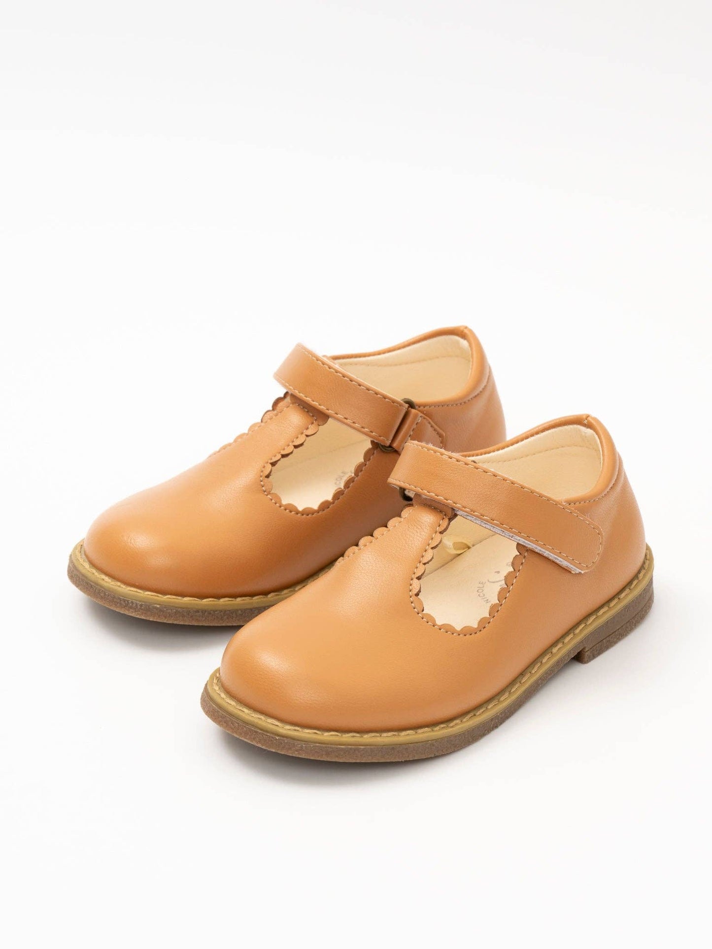 T-Strap Mary Jane Hard Sole Shoes: Hazlenut