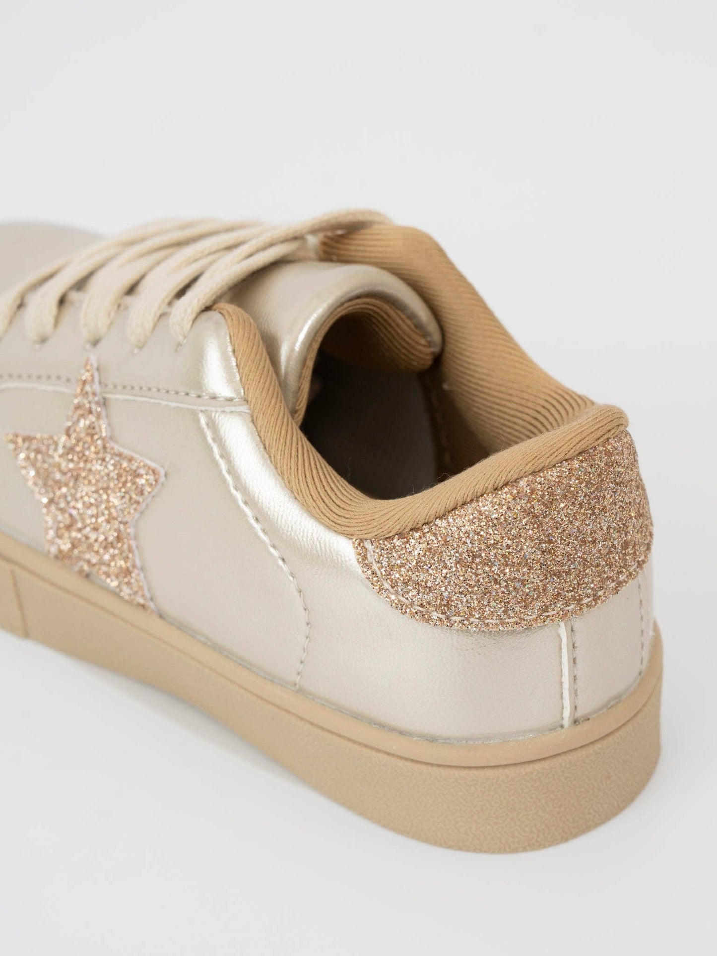 Girls' Sparkle Star Sneaker - Metallic Gold
