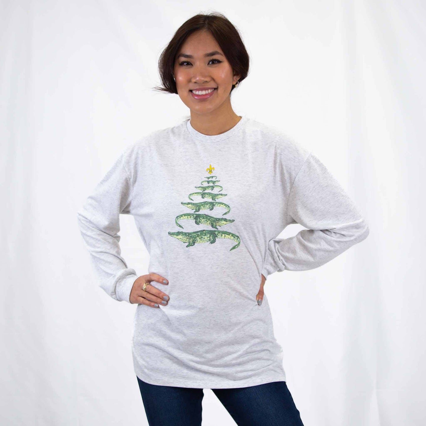 Gator Tree Long Sleeve Crew Neck T-Shirt