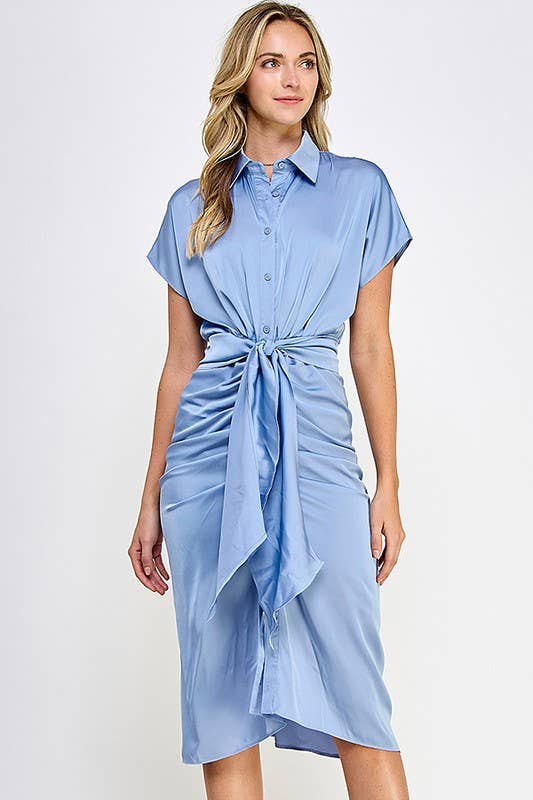 Charmeus Midi Collared Dress for Women