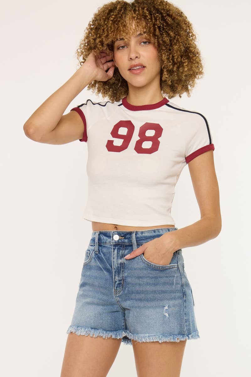 HIGH RISE MOM SHORT