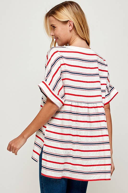 RED/WHITE /NAVY TUNIC