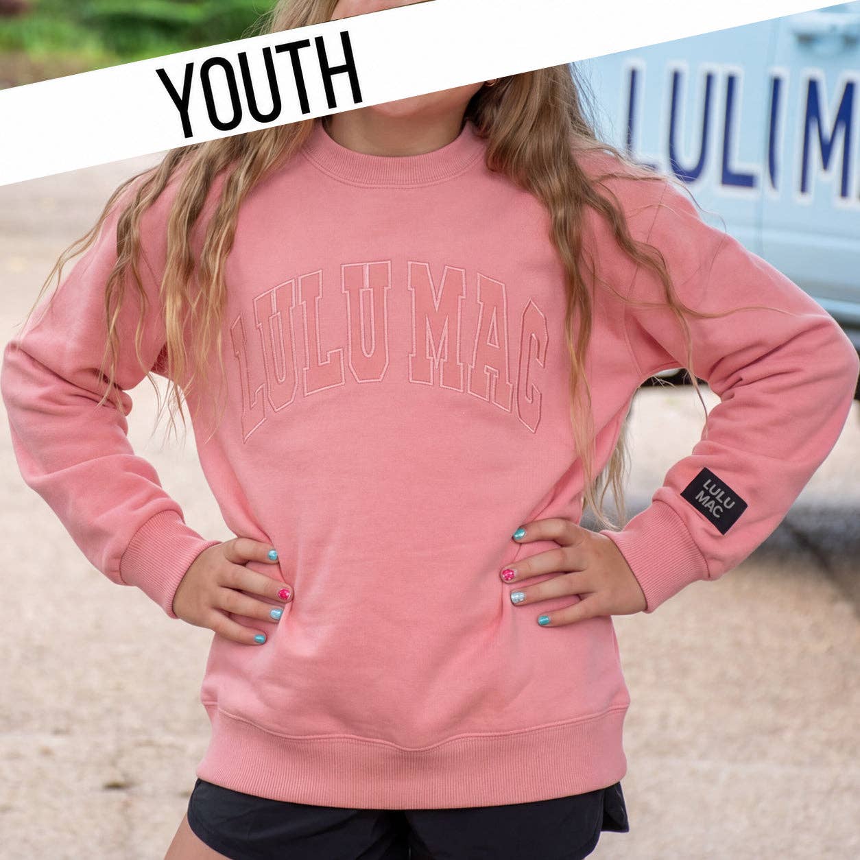 Lulu Mac Youth Peach Sweatshirt