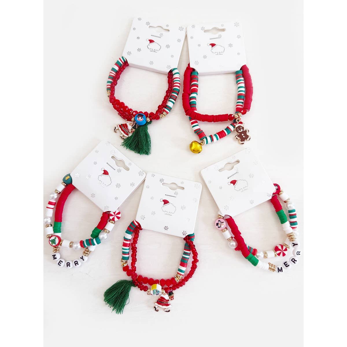 Christmas Theme Clay Bracelet