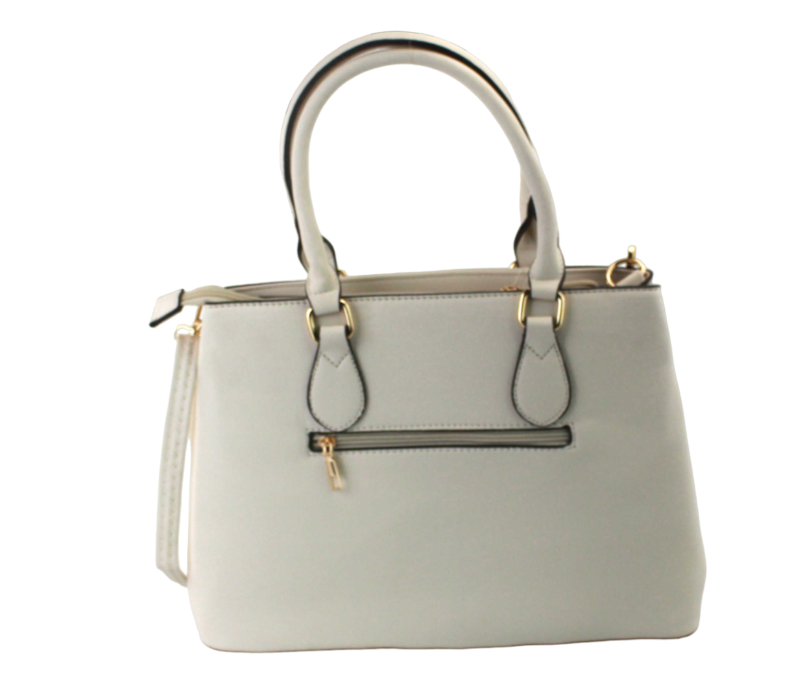 PU Bag With Golden Metal Side Clips