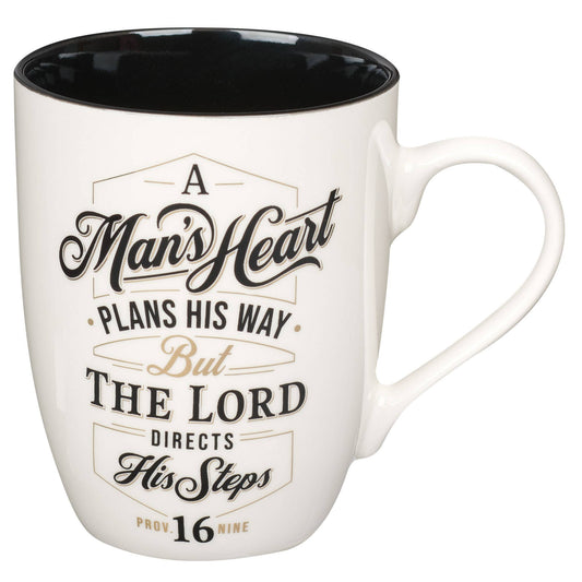 Mug Black Man's Heart Prov. 16:9