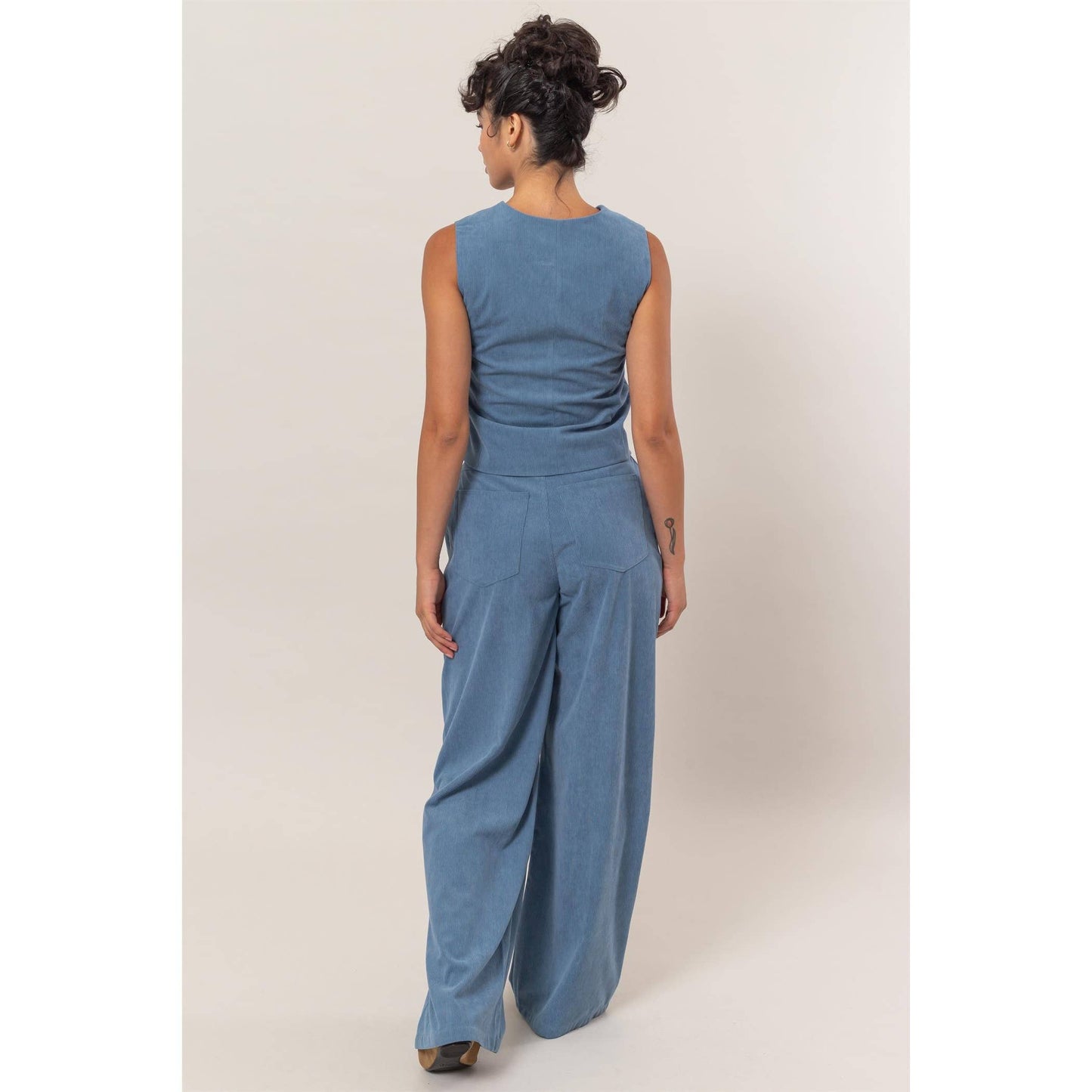 Venice Corduroy Vest And Pants Two-Piece Set