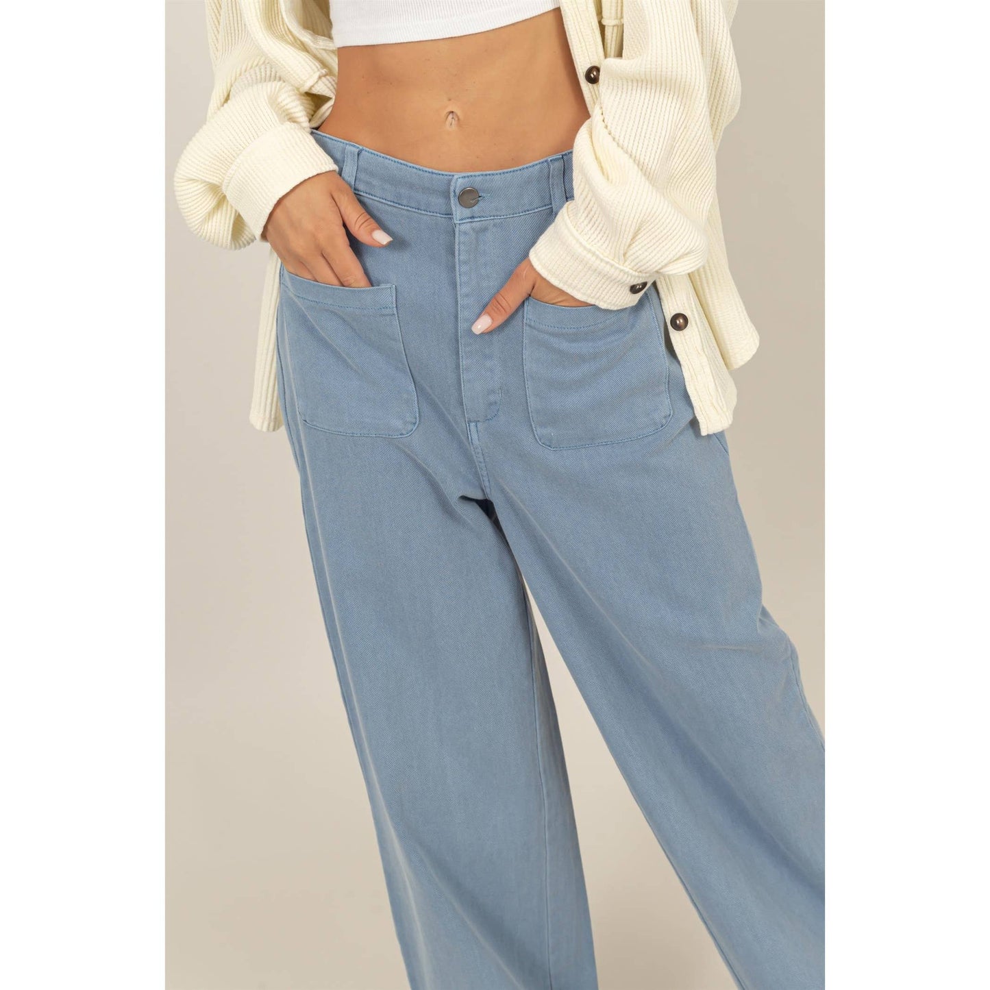 High-Waist Wide-Leg Pants