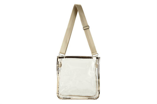 Ladies Crossbody Clear See Thru PVC Handbag