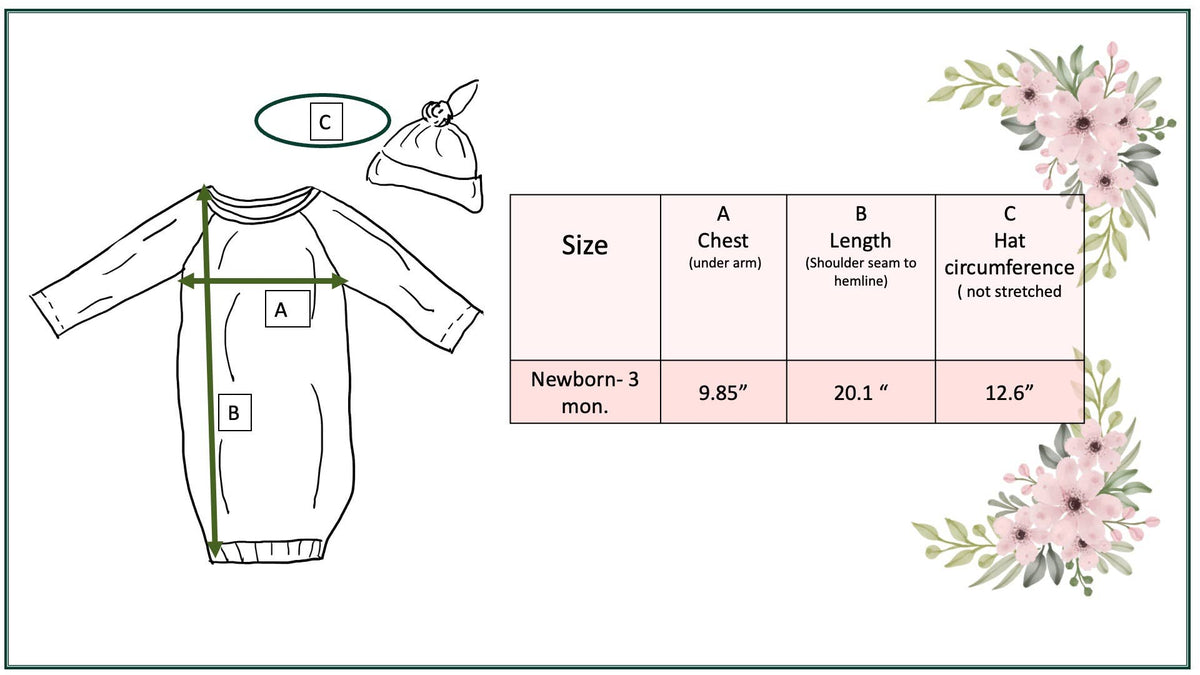 Infant Football Baby Gown and Hat Set: 0-3 Months