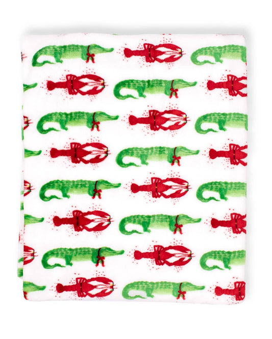 Cajun Christmas Throw 50x60