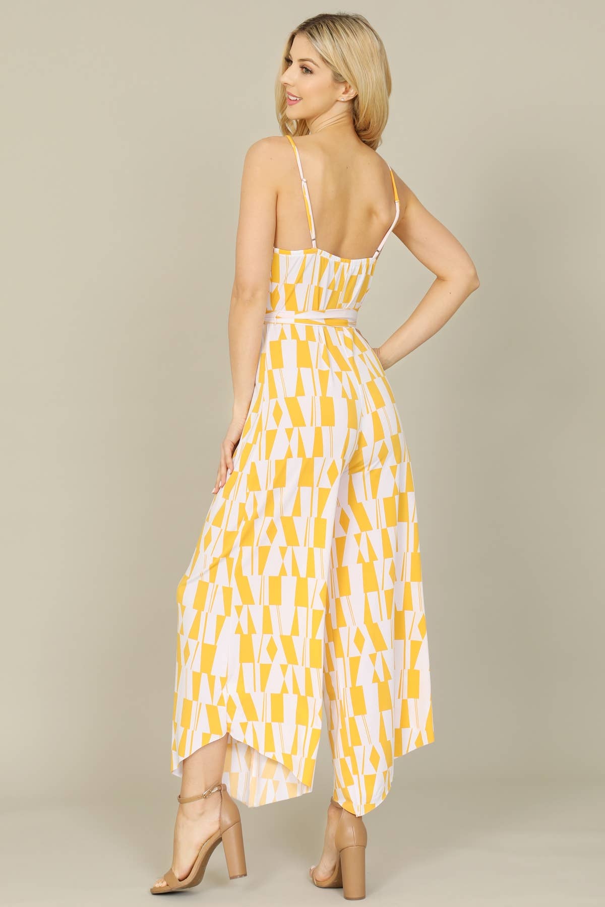 SPAGHETTI JUMPSUIT YELLOW