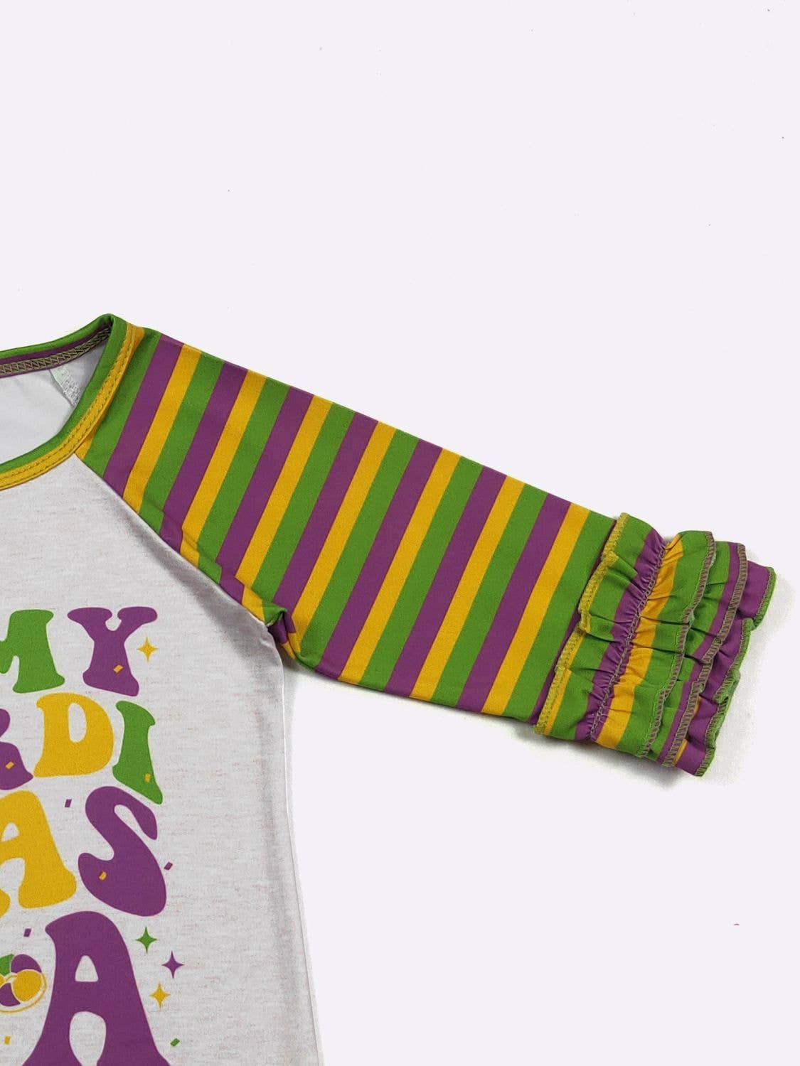 Mardi Gras Era Girls Raglan