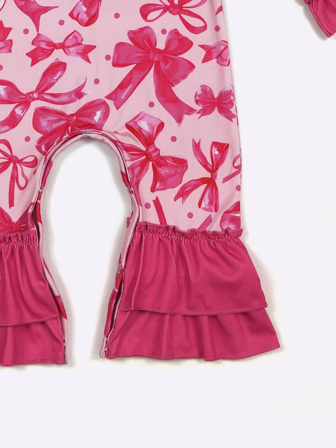 Fuchsia Coquette Baby Romper