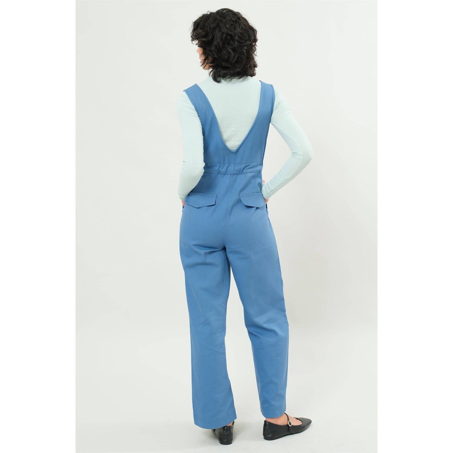 Twill Sleeveless Jumpsuit