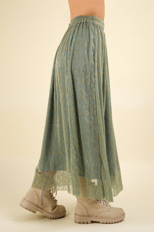 Printed Comfy Midi Dress