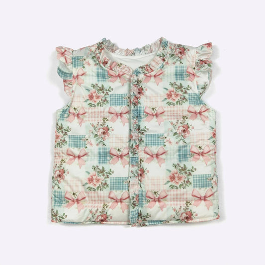 Patchwork Rose Girls Vest