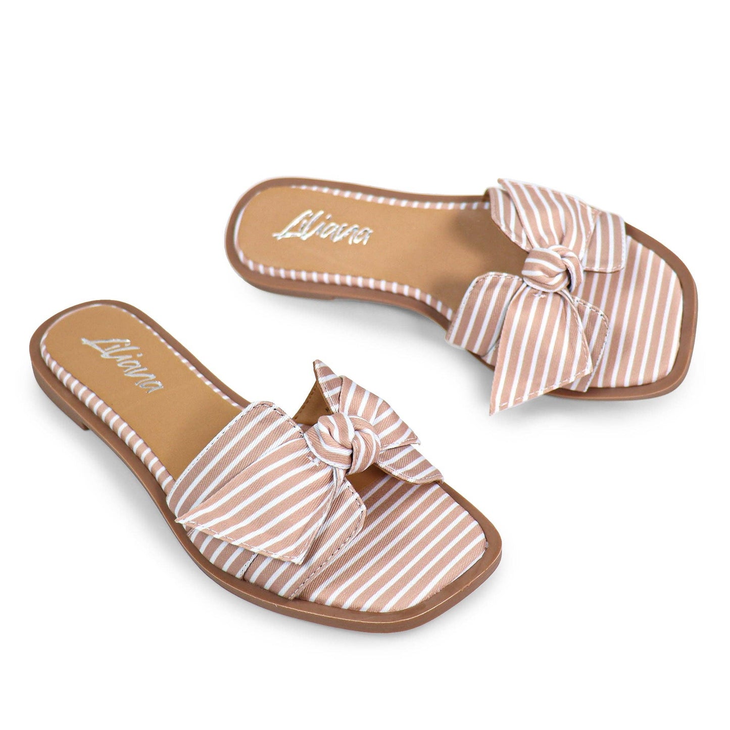 HAILIE-2 KNOT SANDAL STRIPE