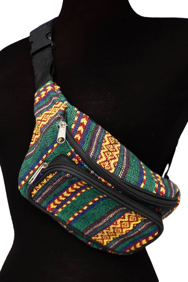 Boho Navajo Baja Tribal Woven Bum Bag Fanny Pack