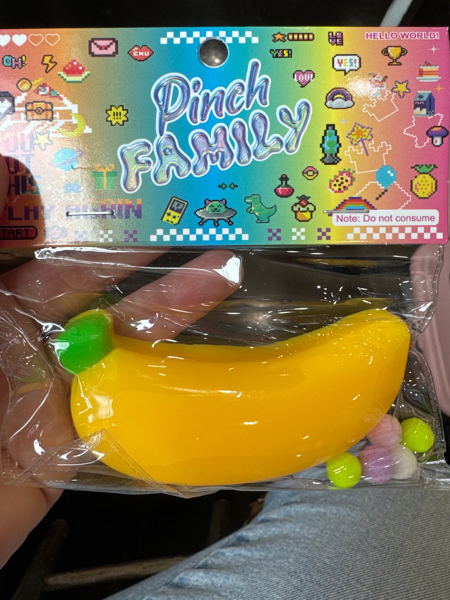 Assorted Fruit Pinch Squishy Toy