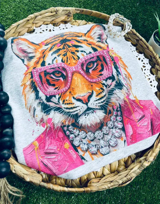 Glitz and Glam Tiger Tee
