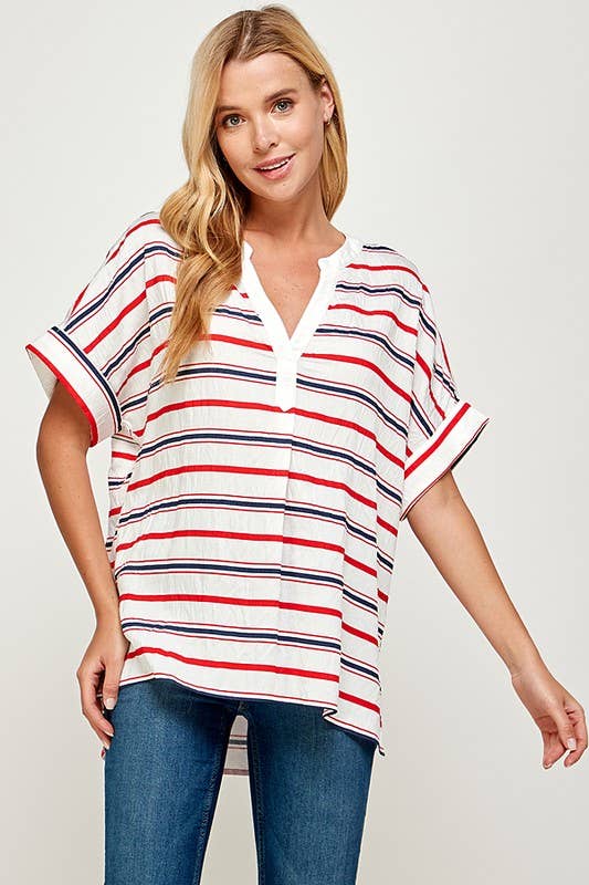 RED/WHITE /NAVY TUNIC
