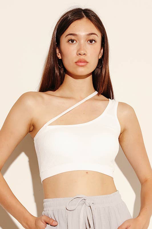 One shoulder top