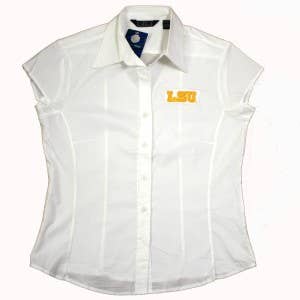 Louisiana State University Tigers Blouse- Stretch Poplin