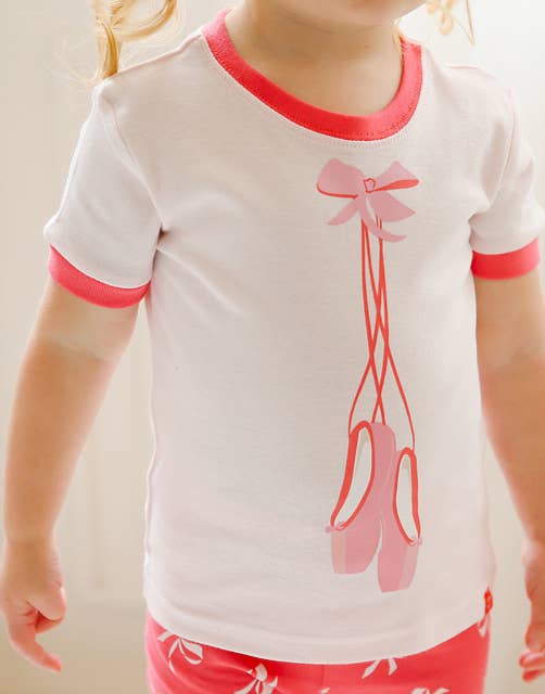 Ballet Shoes Short Sleeve Pajama Set