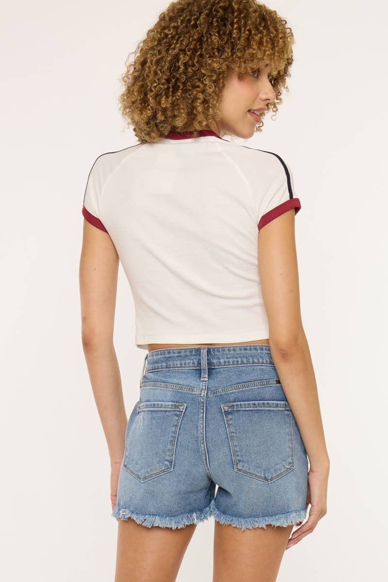 HIGH RISE MOM SHORT
