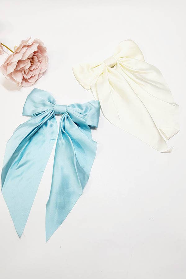 Satin Long Tail Hair Bow