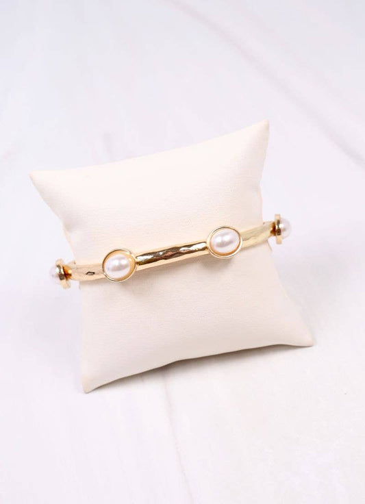 Piers Stretch Bracelet with Pearls